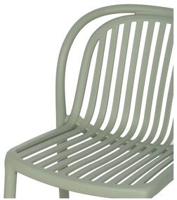 Зелен пластмасов трапезен стол Alia – Ixia