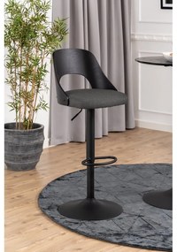 Тъмносиви бар столове в комплект с регулируема височина 2 бр. (височина на седалката 84 cm) Lucy – Actona