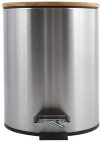 Стоманено кошче за боклук с педал в матово сребрист цвят 3 l Adonis – Spirella