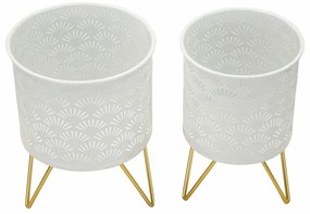 Метални стойки за цветя 2 бр. ø 16 cm (височина 20 cm) Carly – Mauro Ferretti