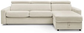 Кремав разтегателен ъглов диван (променлив) Monaco – Bobochic Paris
