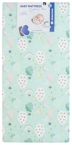 KIKKA BOO Матрак FANTASIA PLUS 60/120/8 см CLOUDS MINT