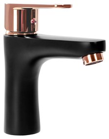 Смесител за баня REA MILD Black Rose-Gold Low