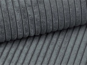 Тъмносив диван от рипсено кадифе 255 cm Campi – Cosmopolitan Design