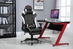 Геймърски стол Raptor Spectre-Бял