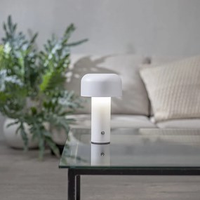 Бяла LED настолна лампа (височина 21,5 cm) Bobby – Star Trading
