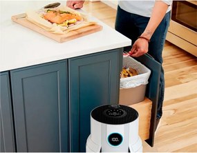 Пречиствател на въздух Shark NeverChange HP150EU, До 60 м3, 26W, 5 скорости, Без смяна на филтър до 5 години, LED дисплей, Бял