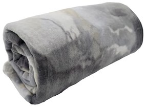 Сиво одеяло от флийс 150x200 cm Marble – JAHU collections