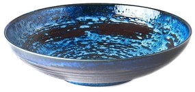 Синя керамична купа за сервиране Swirl, ø 28 cm Copper - MIJ