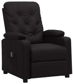 3098863 vidaXL Електрически наклоняем стол, черен, изкуствена кожа