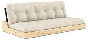 Сив/бежов разтегателен диван 196 cm Base – Karup Design