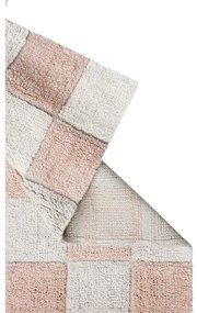 Светлорозов и кремав ръчно изработен памучен килим подходящ за пране 120x160 cm Kitchen Tiles Rose – Lorena Canals