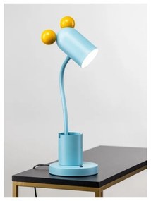Светлосиня настолна лампа с метален абажур (височина 50 cm) Mouse – GTV
