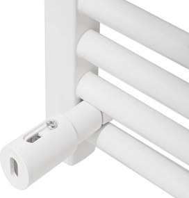 Лира за баня Adler AD 7823, 400W, 10 нагревателни ленти, LED контролер панел, Енергоспестяващ режим, IP24, Бял