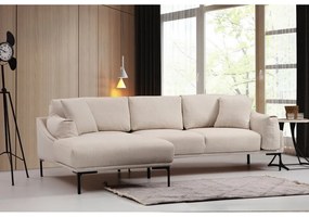 Светлобежов ъглов диван , ляв ъгъл Leo - Artie