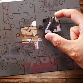 Картонен пъзел А4 с колаж от 4 ваши снимки