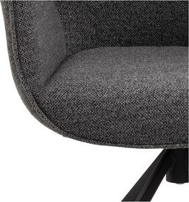 Тъмносив тапициран трапезен стол Aura – Actona