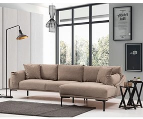 Бежов ъглов диван , десен ъгъл Leo - Artie