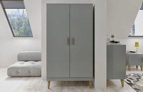 Гардероб Kubi - сив