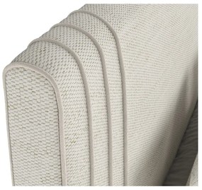 Бежово тапицирано двойно легло с място за съхранение 140x200 cm Musca – Maison de Rêve