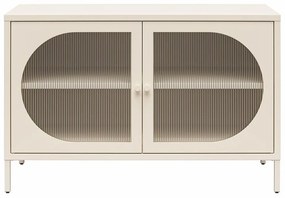 Кремава метална витрина 100x64x40 cm Luna – Støraa