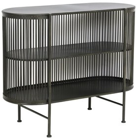 Черен метален скрин 100x80 cm Yinthe - Light &amp; Living