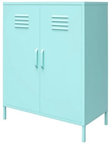 Светлосин метален шкаф 80x102 cm Cache - Novogratz