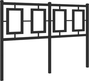 374272 vidaXL Метална резервна табла за легло, черна, 120 см