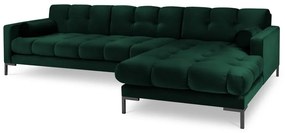 Тъмнозелен ъглов диван от кадифе , десен ъгъл Bali - Cosmopolitan Design