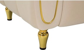 Кремаво кадифено кресло Alma – Mauro Ferretti