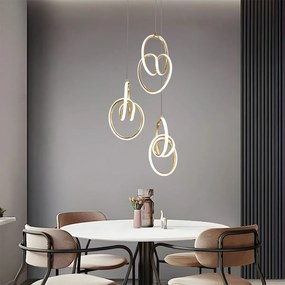 Висяща LED лампа G082-3CPR Gold