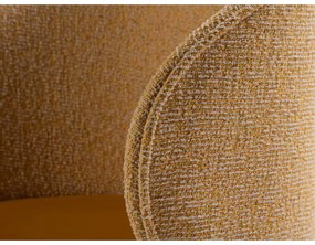 Кадифено кресло в цвят горчица Inez – Micadoni