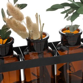 Комплект от 5 стъклени вази atmosphera Le Café Bordelais, H.34см