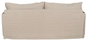 Кремав ленен диван 200 cm – Ixia