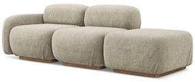 Бежов модулна лежанка от букле (десен ъгъл) Ailani – Makamii