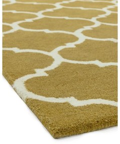 Ръчно изработен вълнен килим в цвят жълта охра 160x230 cm Albany – Asiatic Carpets