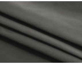 Тъмносив кадифен разтегателен диван с място за съхранение 225 cm Hula – Makamii