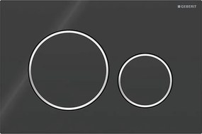 Geberit 115.882.KM.1 - Бутон за промиване Sigma20 24,6x16,4 см черен