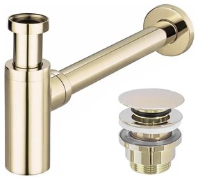 REA-A5692 - Сифон за умивалник с CLICK-CLACK клапан, златист