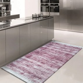 Лилав кухненски килим с пискюли Ширина: 160 см | Дължина: 220 см