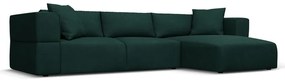 Зелен ъглов диван, десен ъгъл Esther – Milo Casa