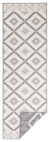 Сив и кремав килим на открито , 80 x 250 cm Malibu - NORTHRUGS