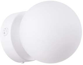 Бяла стенна лампа Blaze – Sollux