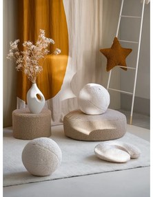 Светлокафяв детски пуф от букле Round – Wigiwama