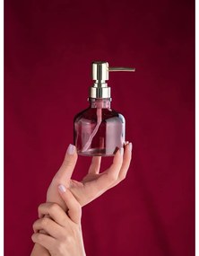 Тъмнорозов стъклен диспенсер за сапун 200 ml Atessa – Wenko