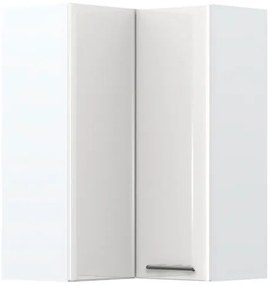Висящ ъглов шкаф Modena V9-UG-2K-White - White glossy