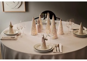 Бял коледен свещник, изработен от костен порцелан, височина 30 cm Nobili - Kähler Design