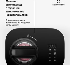 Klarstein Машина за сладолед FrostFusion - машина за сладолед и йогурт 2 в 1 с функция за запазване на температурата