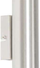 Модерен стенен аплик стомана 2-светлина - Jeana