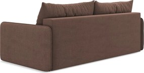 Розов разтегателен диван с място за съхранение 216 cm Nanea – Makamii